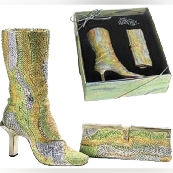 Just The Right Shoe Gift Set ’PERFECTLY PYTHON’ By Raine + COA - Picture 1 of 3